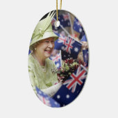 Koningin Elizabeth II Koningin van het Verenigd Ko Keramisch Ornament (Links)