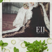 Koningin Elizabeth II op de Coronatiedag, Theedoek (Gevouwen)