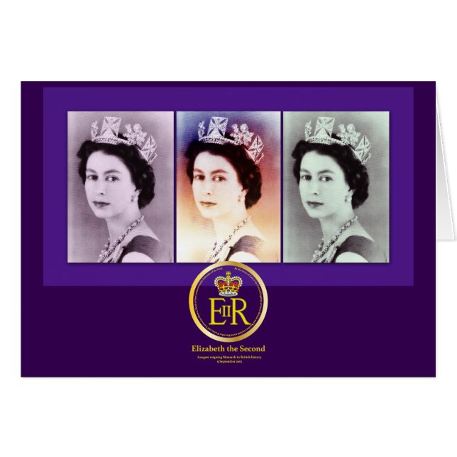 koningin Elizabeth II Reign (Voorkant Horizontaal)