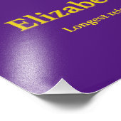 koningin Elizabeth II Reign Foto Afdruk (Hoek)