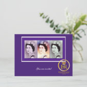 koningin Elizabeth II Reign Kaart (Staand voorkant)