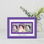 koningin Elizabeth II Reign Kaart (Staand voorkant)