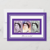 koningin Elizabeth II Reign Kaart (Voorkant)