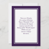 koningin Elizabeth II Reign Kaart (Achterkant)