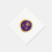 koningin Elizabeth II Reign Servetten (Hoek)