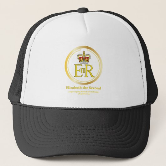 koningin Elizabeth II Reign Trucker Pet (Voorkant)