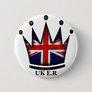 koningin Elizabeth II Ronde Button 5,7 Cm