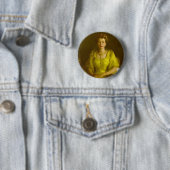 koningin Elizabeth II Ronde Button 5,7 Cm (In situ)