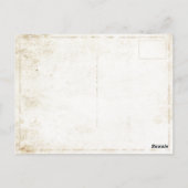 koningin Elizabeth II Silhouette op Dirty U.K. Fla Briefkaart (Achterkant)