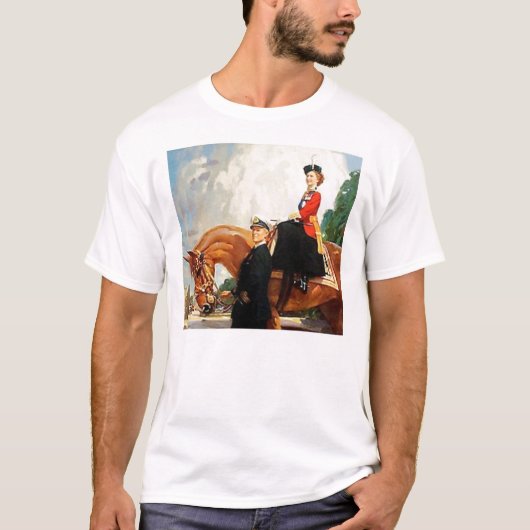 koningin Elizabeth II T-shirt (Voorkant)
