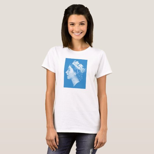 KONINGIN ELIZABETH II T-SHIRT (Voorkant volledig)