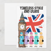 koningin Elizabeth II- Timeless Style en Grace Feestdagenkaart (Voorkant / Achterkant)
