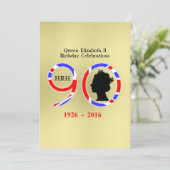 koningin Elizabeth II van Engeland 90th Birthday Kaart (Staand voorkant)
