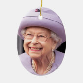 koningin Elizabeth II van het Verenigd Koninkrijk Keramisch Ornament (Voorkant)