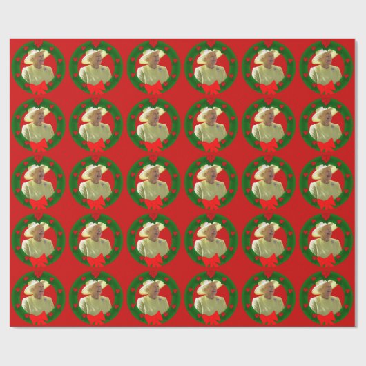 koningin Elizabeth kerstpapier met wieltjes Cadeaupapier (Vlak)