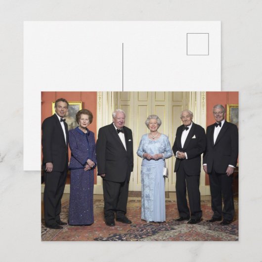 Koningin Elizabeth ll, Tony Blair, Margaret Thatch Briefkaart (Voorkant / Achterkant)