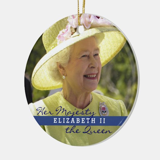 koningin Elizabeth of England Keramisch Ornament (Links)
