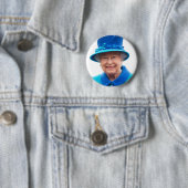 koningin Elizabeth of England Ronde Button 5,7 Cm (In situ)