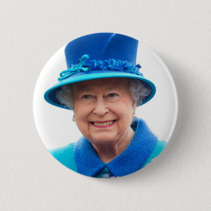 koningin Elizabeth of England Ronde Button 5,7 Cm