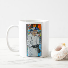 Koningin Elizabeth op Paddington Station Koffiemok