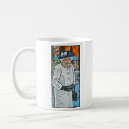 Koningin Elizabeth op Paddington Station Koffiemok