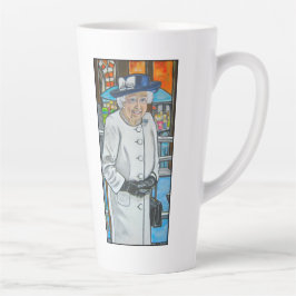 Koningin Elizabeth op Paddington Station Latte Mok