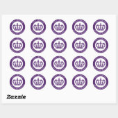 koningin Elizabeth Platinum Jubilee - De koningin Ronde Sticker (Vel)