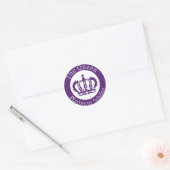 koningin Elizabeth Platinum Jubilee - De koningin Ronde Sticker (Envelop)