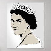 koningin elizabeth poster (Voorkant)
