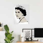 koningin elizabeth poster (Thuiskantoor)