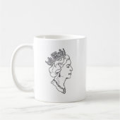 Koningin Elizabeth Profiel Koffiemok (Links)