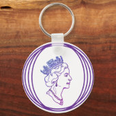 Koningin Elizabeth Profiel Sleutelhanger (Voorkant)