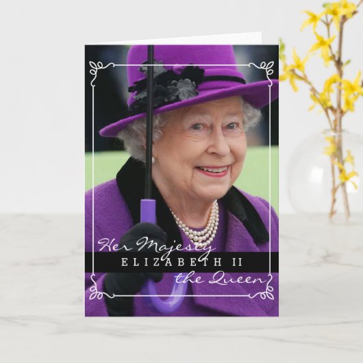 Koningin Elizabeth van Engeland Kaart (Gele Bloem)