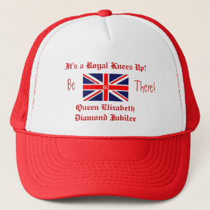 koningin Elizabeth's Diamond Jubilee/Britse vlag Trucker Pet