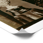 Koningin Emma (1836-85) (foto sepia) Poster (Hoek)