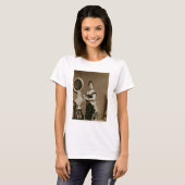 Koningin Emma (1836-85) (foto sepia) T-shirt (Voorkant volledig)