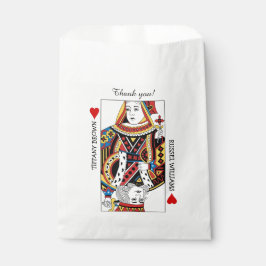 Koningin en koning van het Hearts Wedding Bedankzakje
