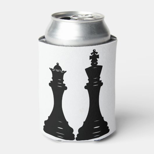 Koningin en koningsschaken blikjeskoeler (Blikje Voorkant)