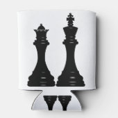 Koningin en koningsschaken blikjeskoeler (Achterkant)