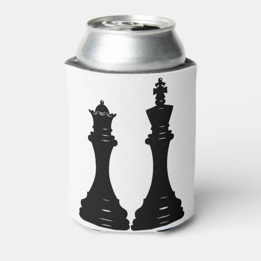 Koningin en koningsschaken blikjeskoeler (Blikje Achterkant)