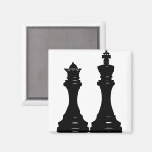 Koningin en koningsschaken magneet (Voorkant / Achterkant)