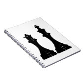 Koningin en koningsschaken notitieboek (Rechterzijde)