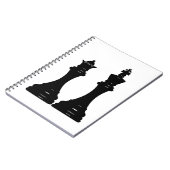 Koningin en koningsschaken notitieboek (Linkerzijde)