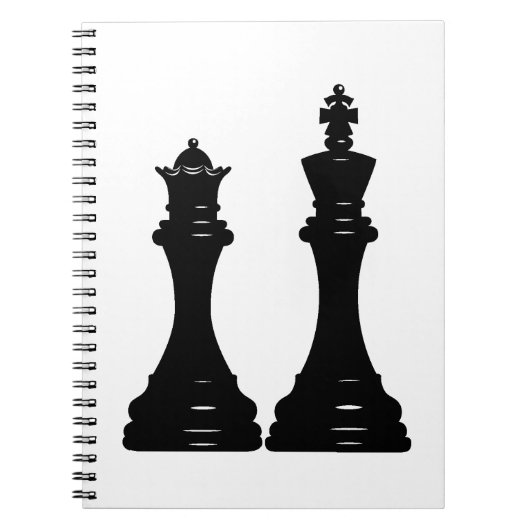 Koningin en koningsschaken notitieboek (Voorkant)