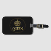 Koningin en kroonEmblem Bagagelabel (Voorkant (horizontaal))
