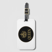 Koningin en KroonEmblem Bagagelabel (Voorkant (verticaal))