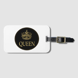 Koningin en KroonEmblem Bagagelabel