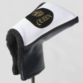 Koningin en KroonEmblem  Golfheadcover (3/4 voorkant)