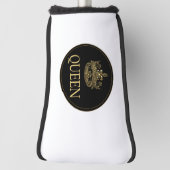 Koningin en KroonEmblem  Golfheadcover (Draai 90)