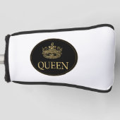 Koningin en KroonEmblem  Golfheadcover (Voorkant)